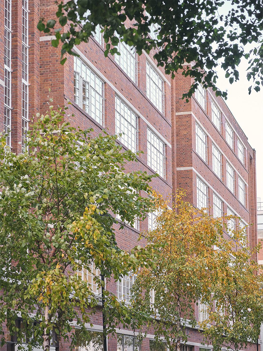 An image of Douglas House's red brick façade.