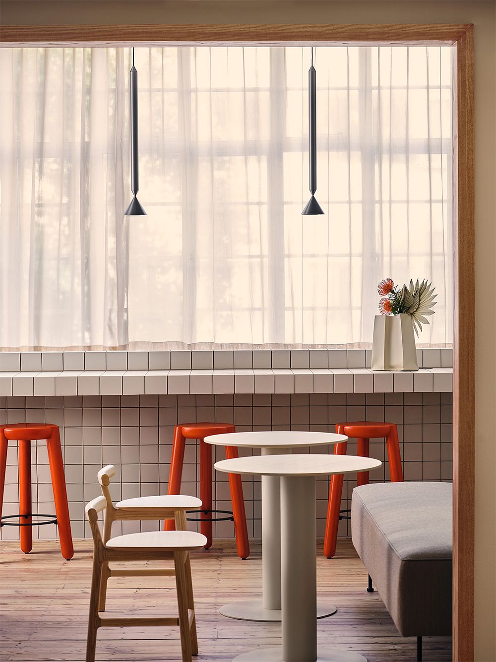 An image of Douglas House's colorful interior.
