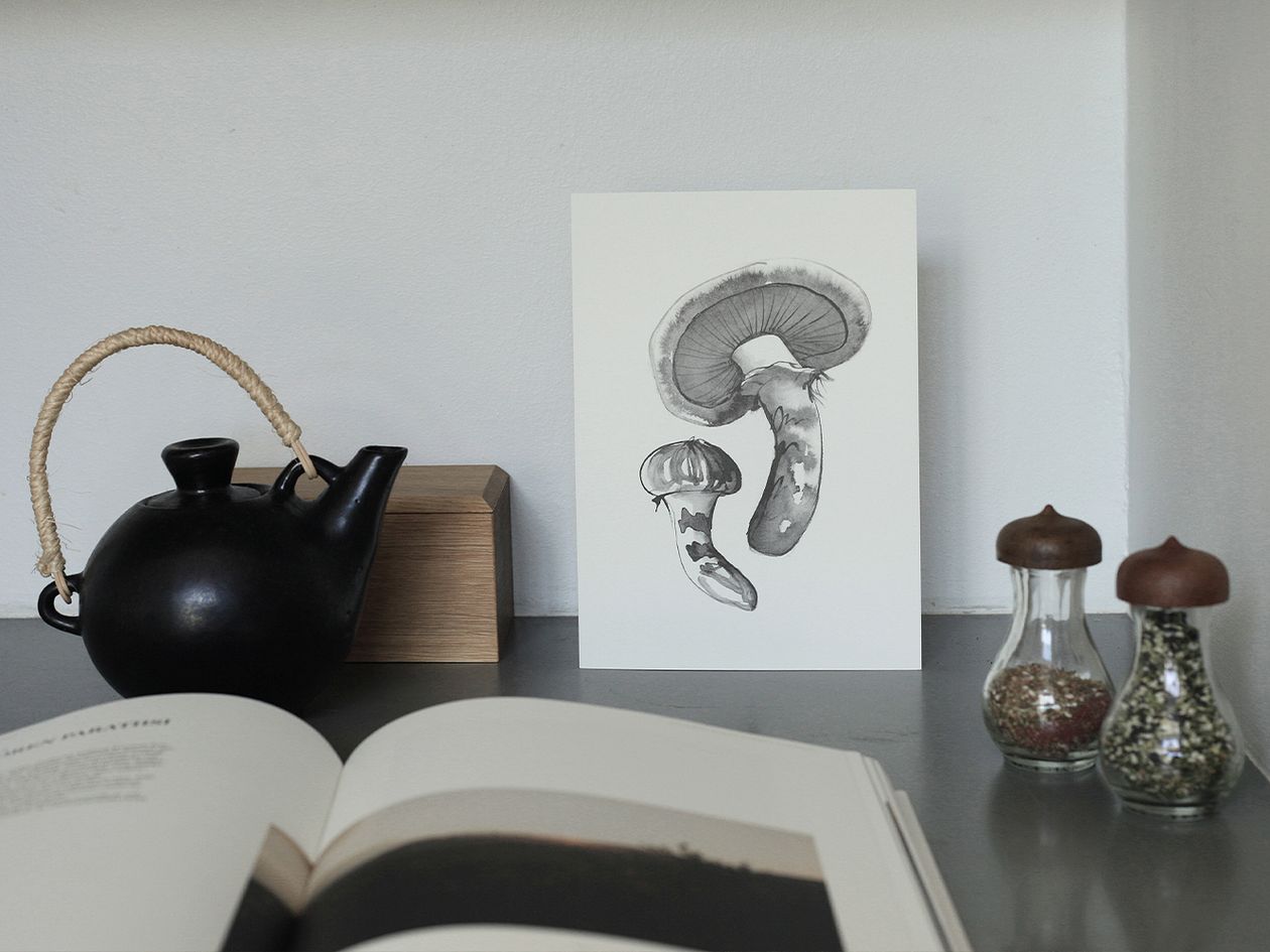Teemu Järvi Illustrations Sieni minijulistesetti, 4 kpl