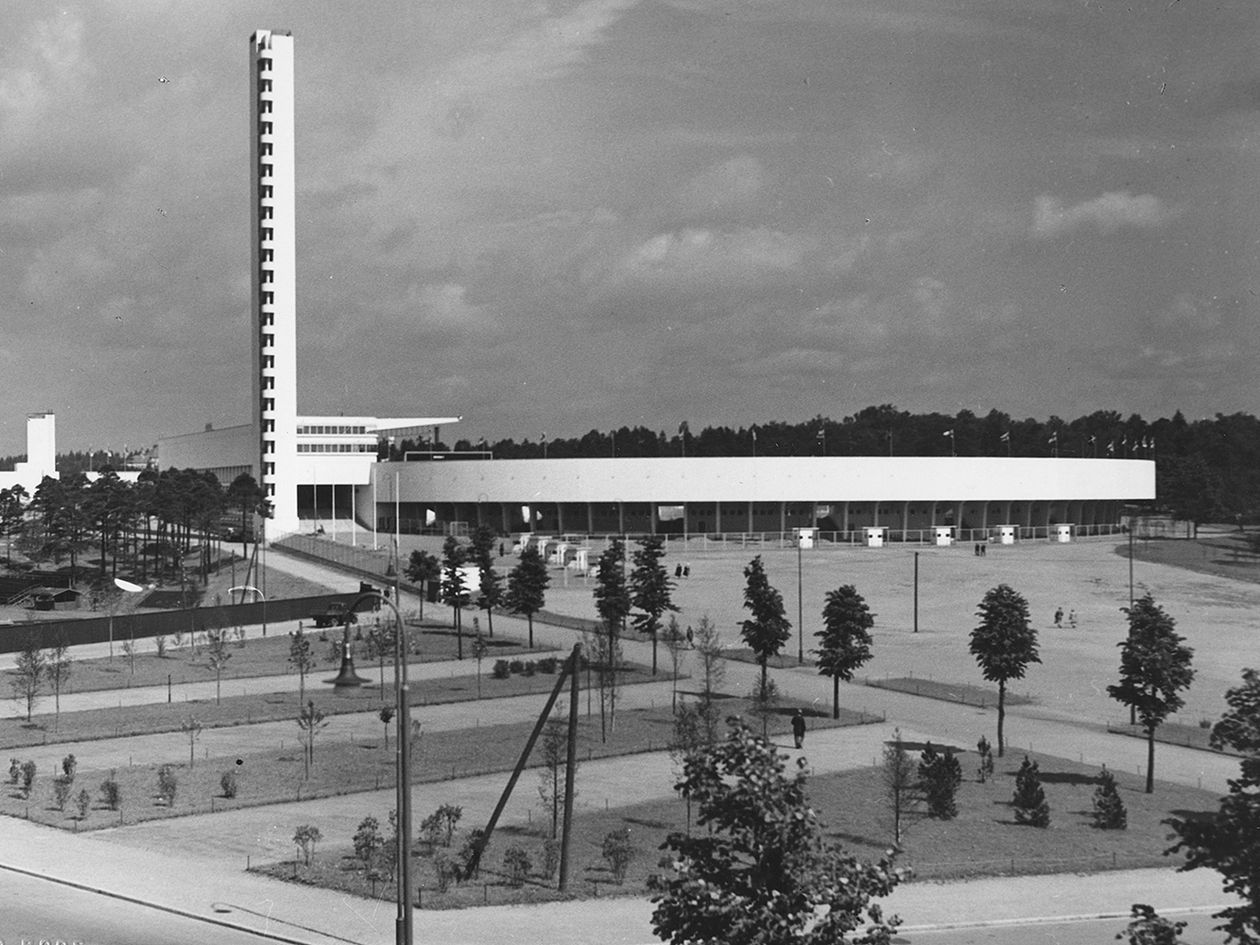 Historiakuva Helsingin Olympiastadionista