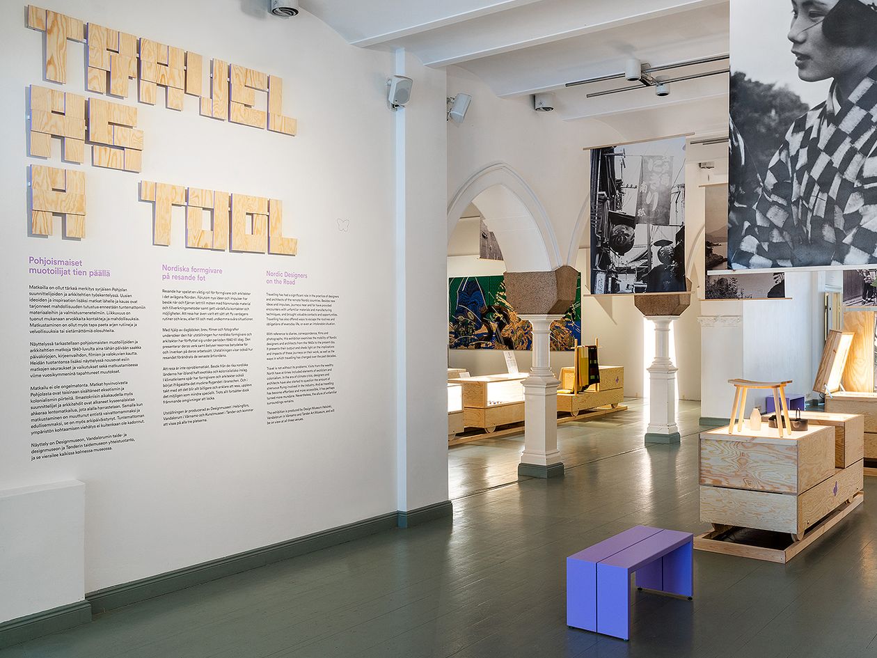 Designmuseon kesän 2020 päänäyttely Travel as a Tool – Pohjoismaiset muotoilijat tien päällä