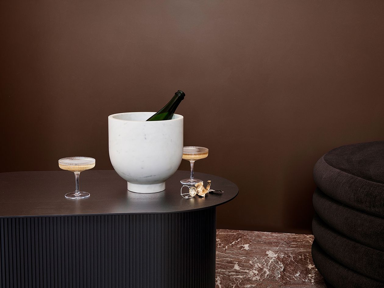 Ferm Living Ripple-samppanjalasit