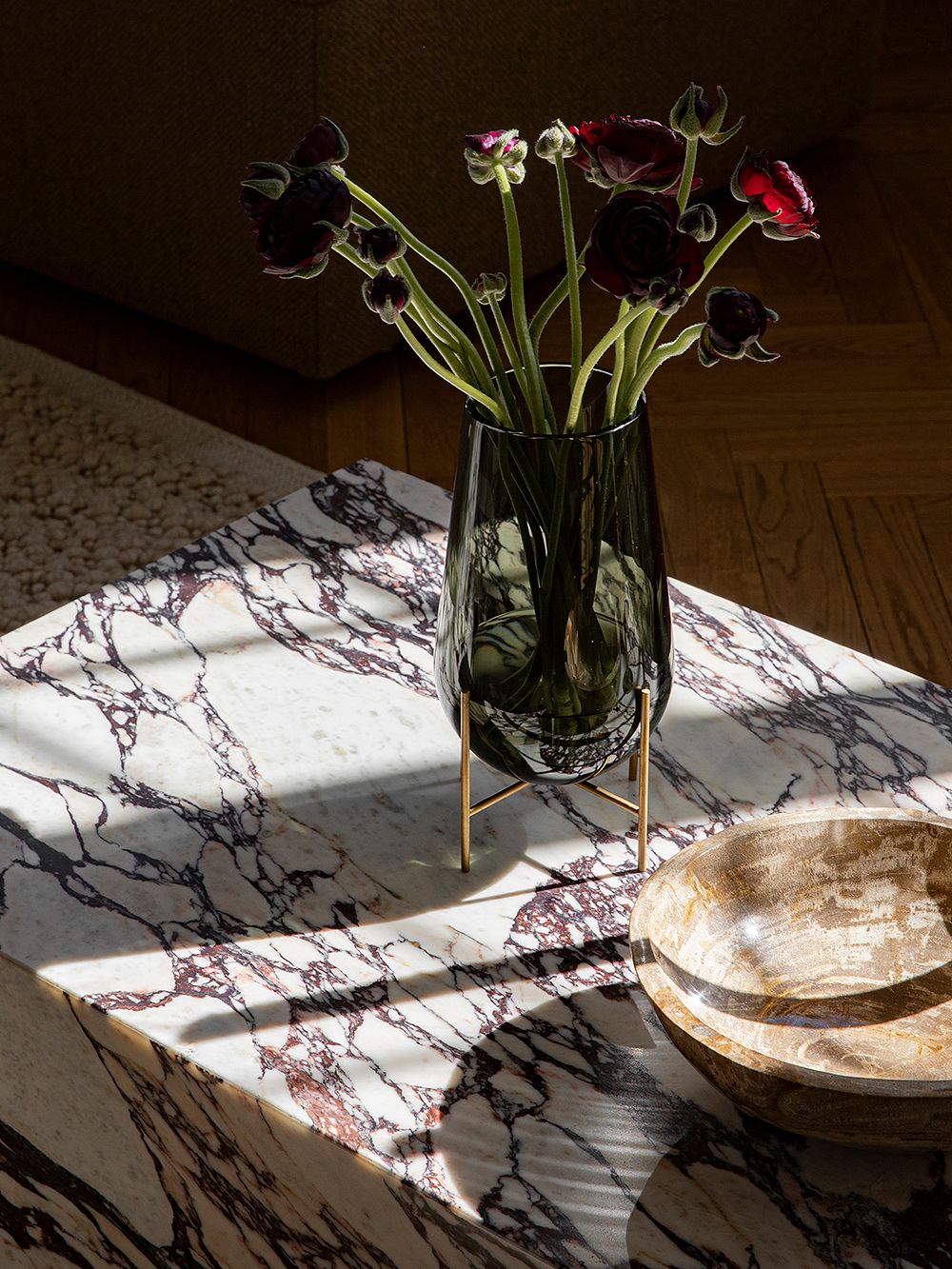 Menu  Plinth pöytä, matala, Calacatta Viola marmori