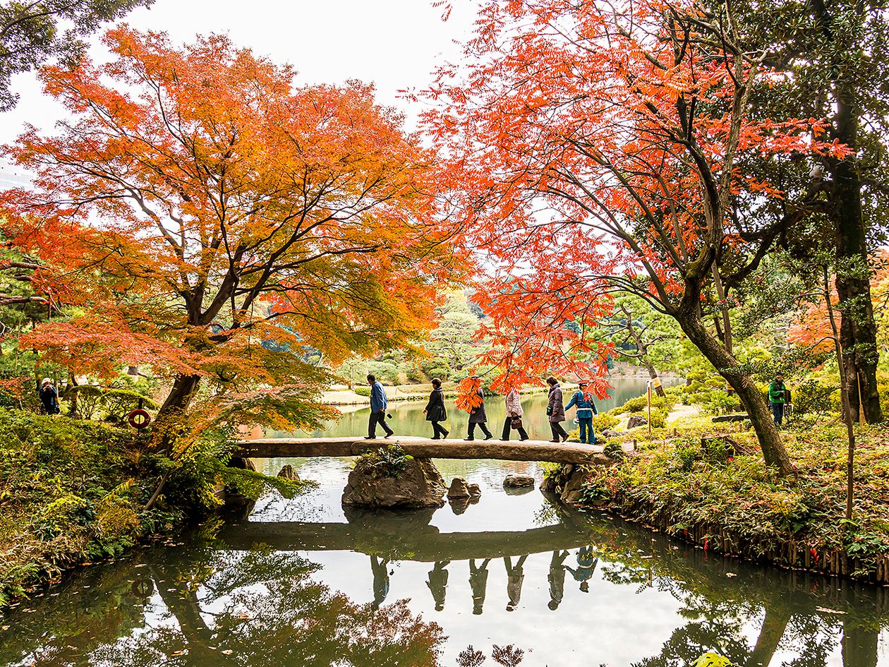 6 huikean hienoa puutarhaa: Rikugien, Tokio