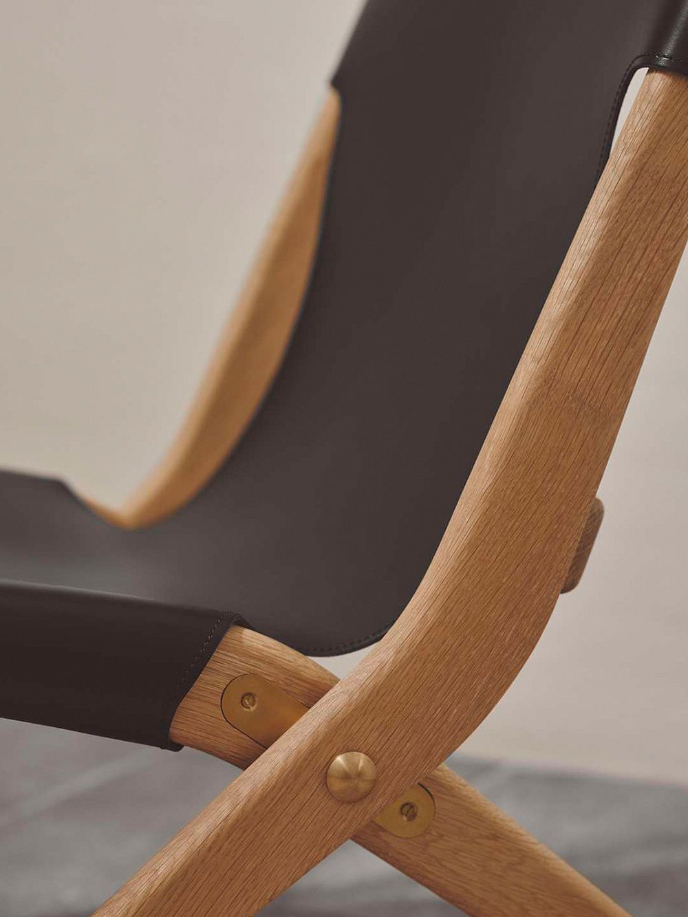 Details of the Saxe lounge chair, designed by Mogens Lassen.