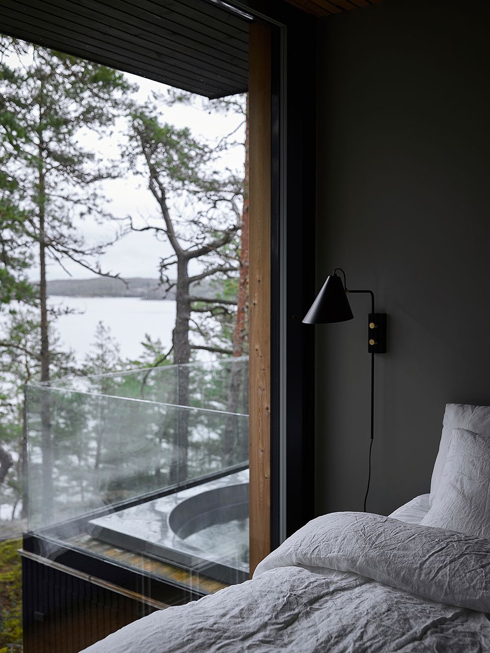 Villa Nagu makuuhuone
