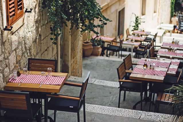 Un restaurant en Croatie