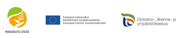 Maaseturahaston ja Elyn logot sekä Eu-lippu