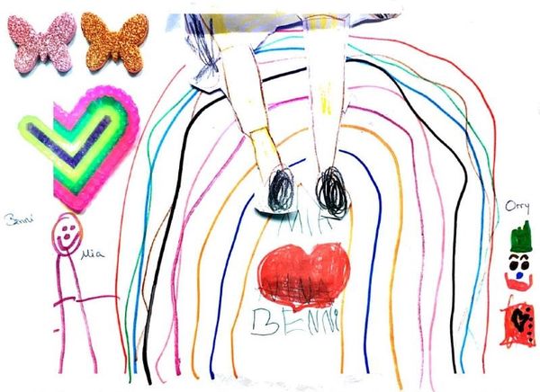 Das Bild, das Mia für Orry gemalt hat