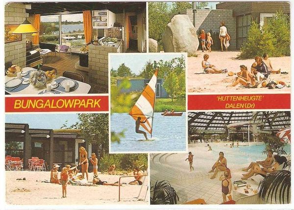 Eine alte Postkarte aus Center Parcs De Huttenheugte