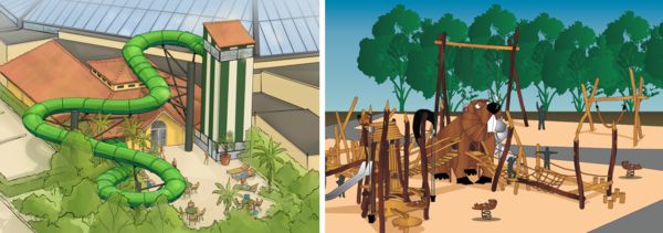 Artist impressions - Duo Racer & Spielplatz draußen