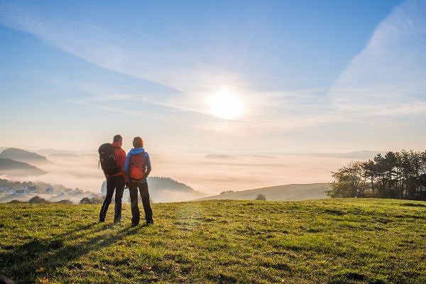 Ein wunderschöner Ausblick am Rothaarsteig.