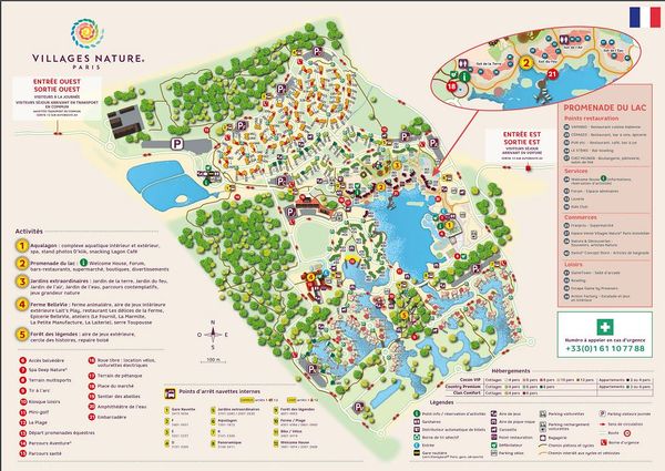 plan parc Villages Nature