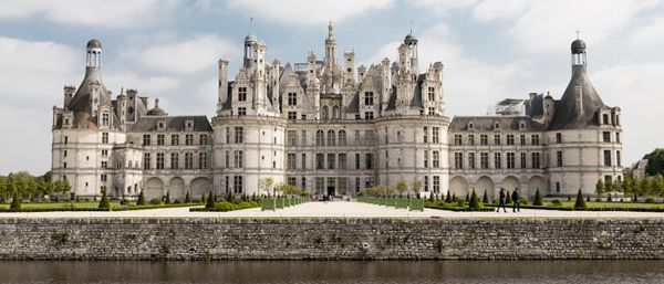 Chateau de Chambord vue de face 