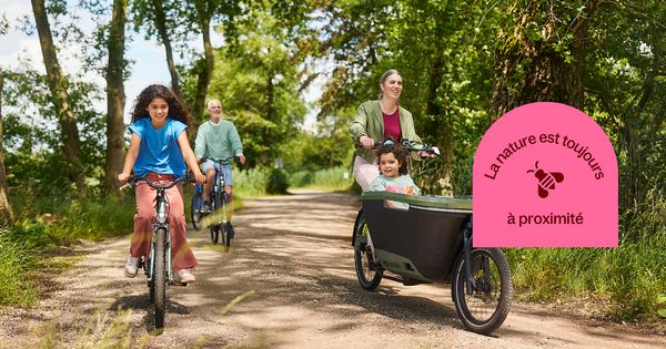 Center Parcs les itinéraires cyclistes et pédestres