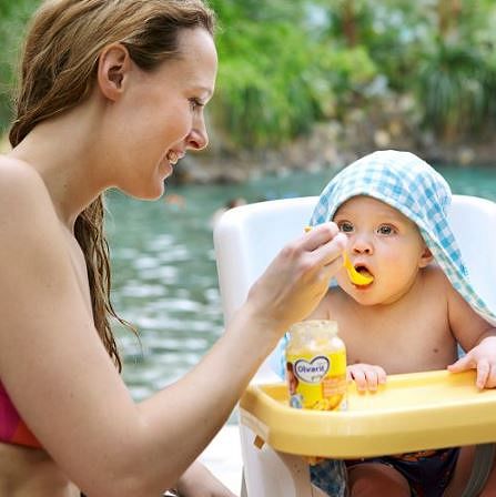 feeding a baby 