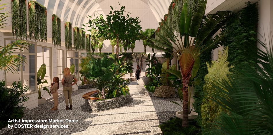 Artist Impression Market Dome by COSTER design services