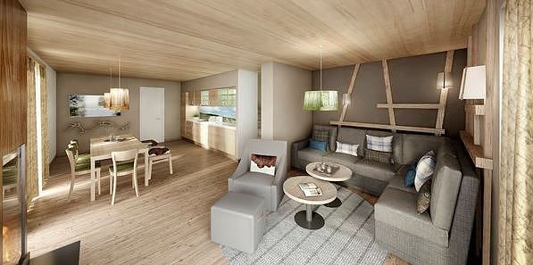 De inrichting van de Premium cottage