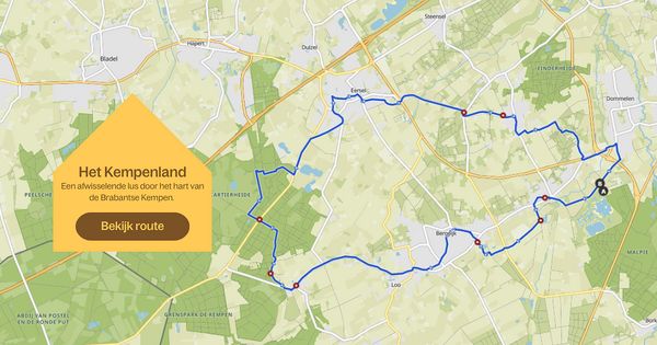 Een afwisselende lus door het hart van de Brabantse Kempen