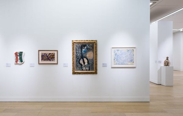"I'll become a violinist. I'll enter a conservatory," Chagall once said as a child. A painting from 1964 marries the artist's distinctive style and his love for music and theater—creating an allegory for nostalgia and an expression of music's transformative capacity.