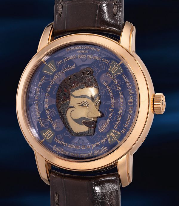 vacheron watch with mask on dial