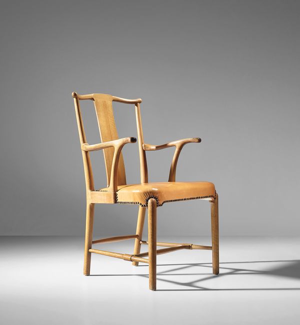 Reinterpreted from traditional Chinese models, Wegner’s meticulous armchair design incorporates an integrated construction to achieve simplicity of form.  
