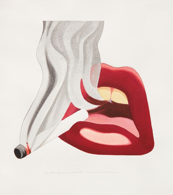 A one-time cartoonist for men's magazines, Tom Wesselmann used intimate subject matter to elevate figurative art to the excitement of abstract art.