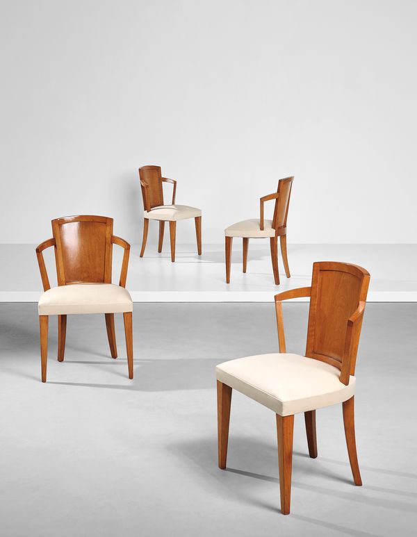 Pierre Chareau Set of four armchairs, model no. MF 275, circa 1924