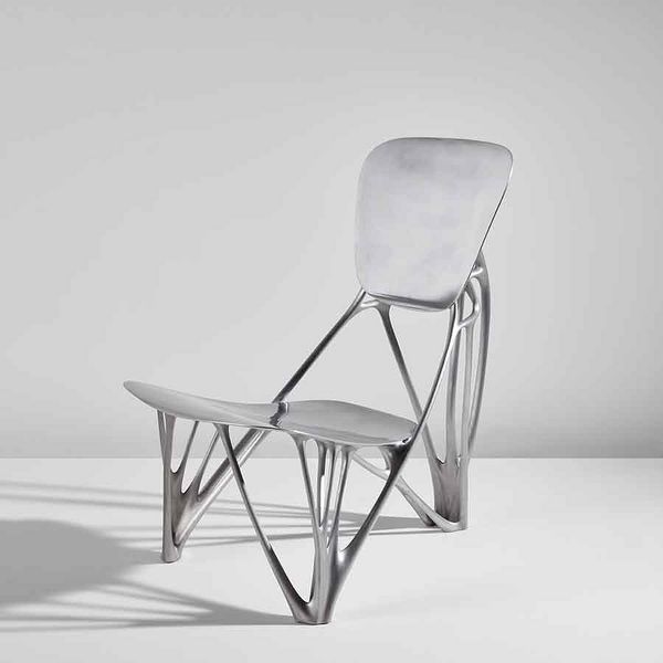 Joris Laarman's nature-inspired, digitally designed chair embodies tensions between the artificial and the natural, the industrial and the handmade.