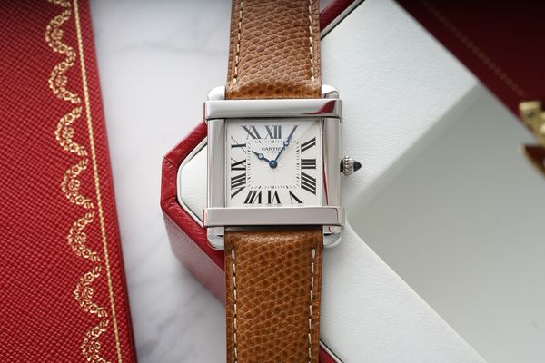 cartier tank watch auction