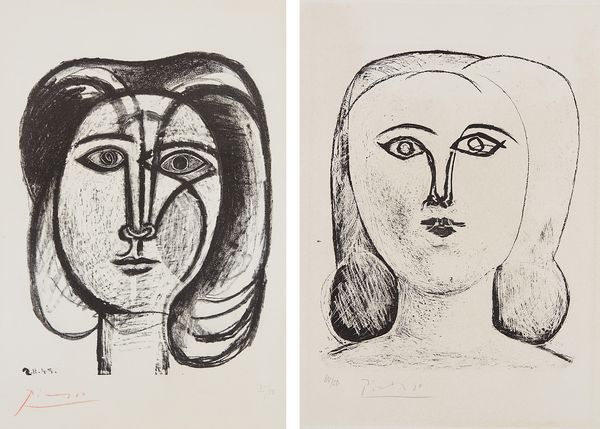 Pablo Picasso and Françoise Gilot  wertical