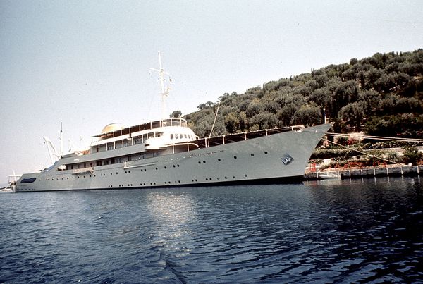 Inside Greek shipping magnate Aristotle Onassis' famed “superyacht” the Christina—and the story of its most esteemed artwork, a newly rediscovered painting by Sir Winston Churchill.
