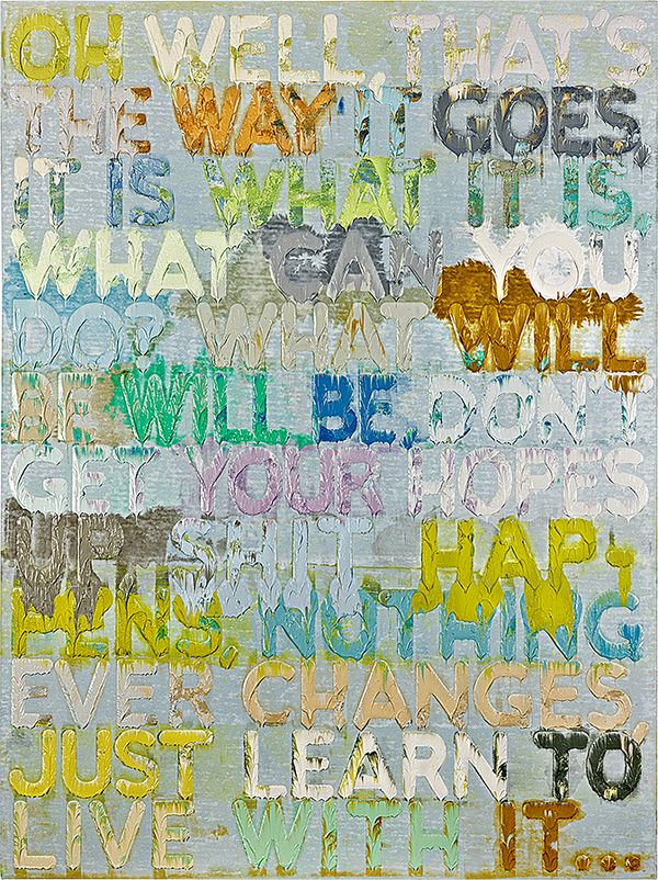 Mel Bochner, Oh Well, 2012.