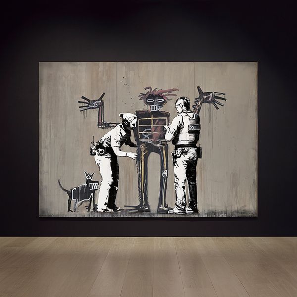 Eleanor Nairne, curator of “Basquiat: Boom for Real” at the Barbican, recalls the moment she first saw Banksy’s “unofficial collaboration” with Basquiat on the wall of the institution.