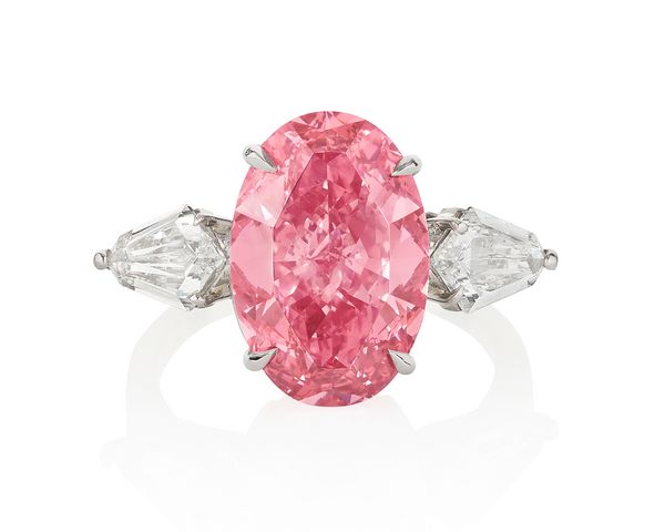 A closer look at five magnificent stones on offer this May in Geneva, led by an astonishing 6.21 carat Fancy Vivid Pink diamond ring.  