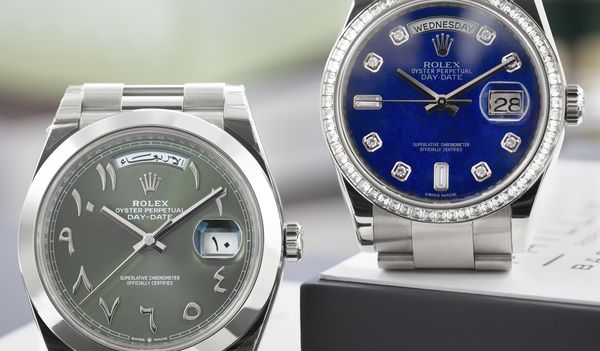 Three Rolex Day-Dates, three ways to wear the crown.
