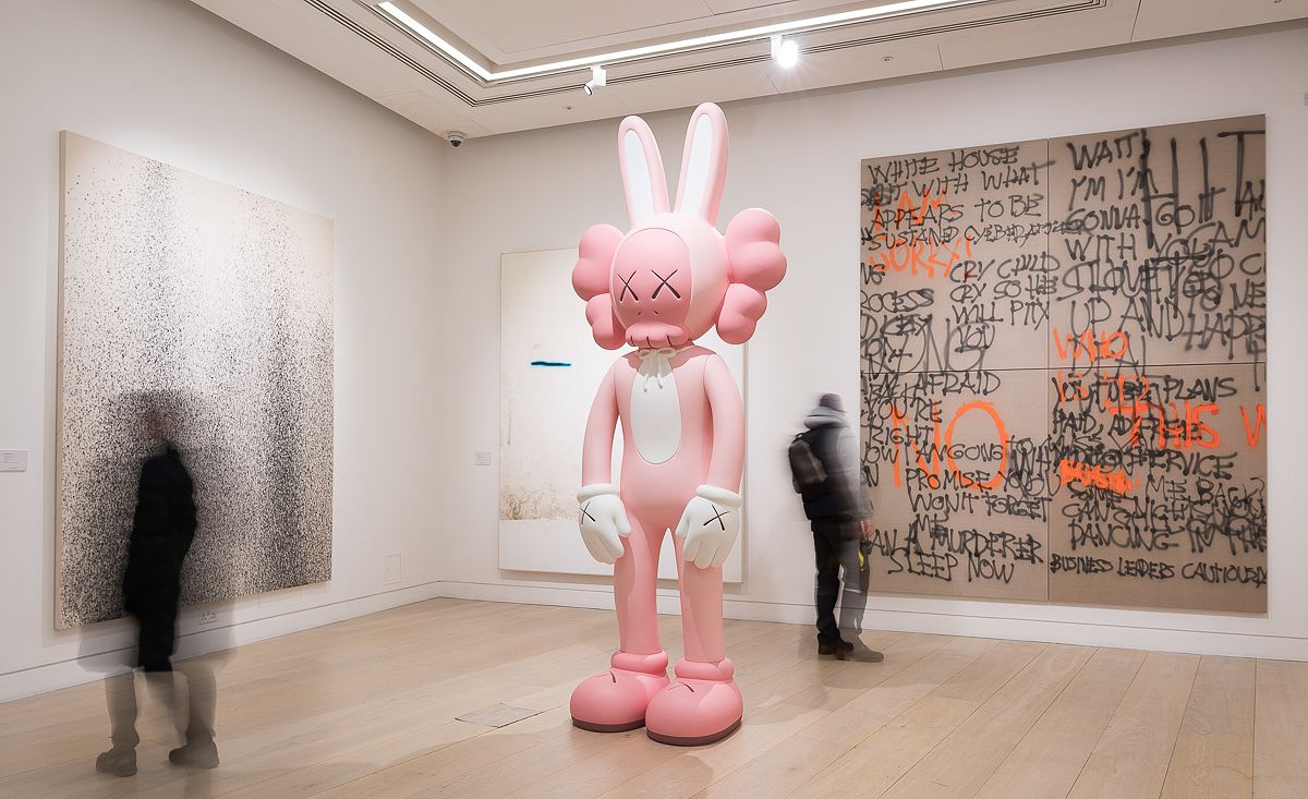 kaws pink bunny