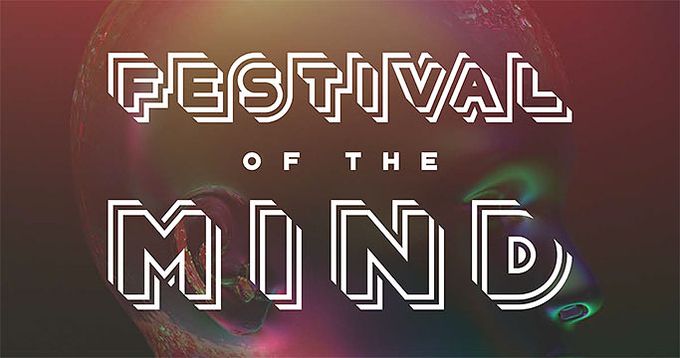 Festival of the mind poster, a festival taking place in Sheffield City Centre