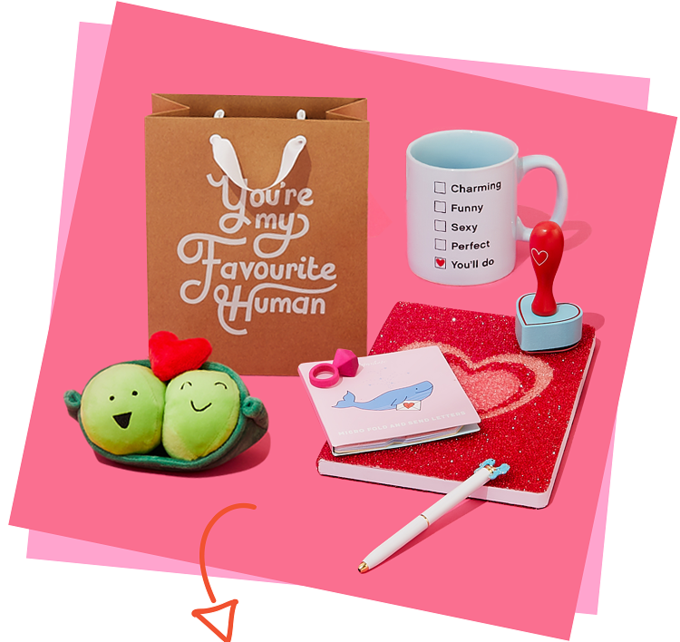 Valentine's day gifts on offer at sheffield city centre's paperchase store