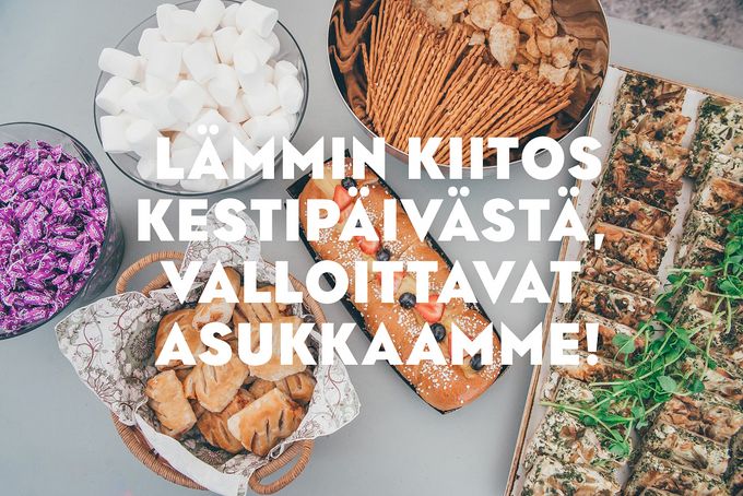 Kiitos pihakesteistä kuuluu osallistujille! <3