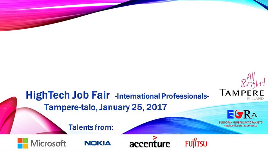 Tampere HighTech Job Fair at Tampere Hall on Jan 25, 2017